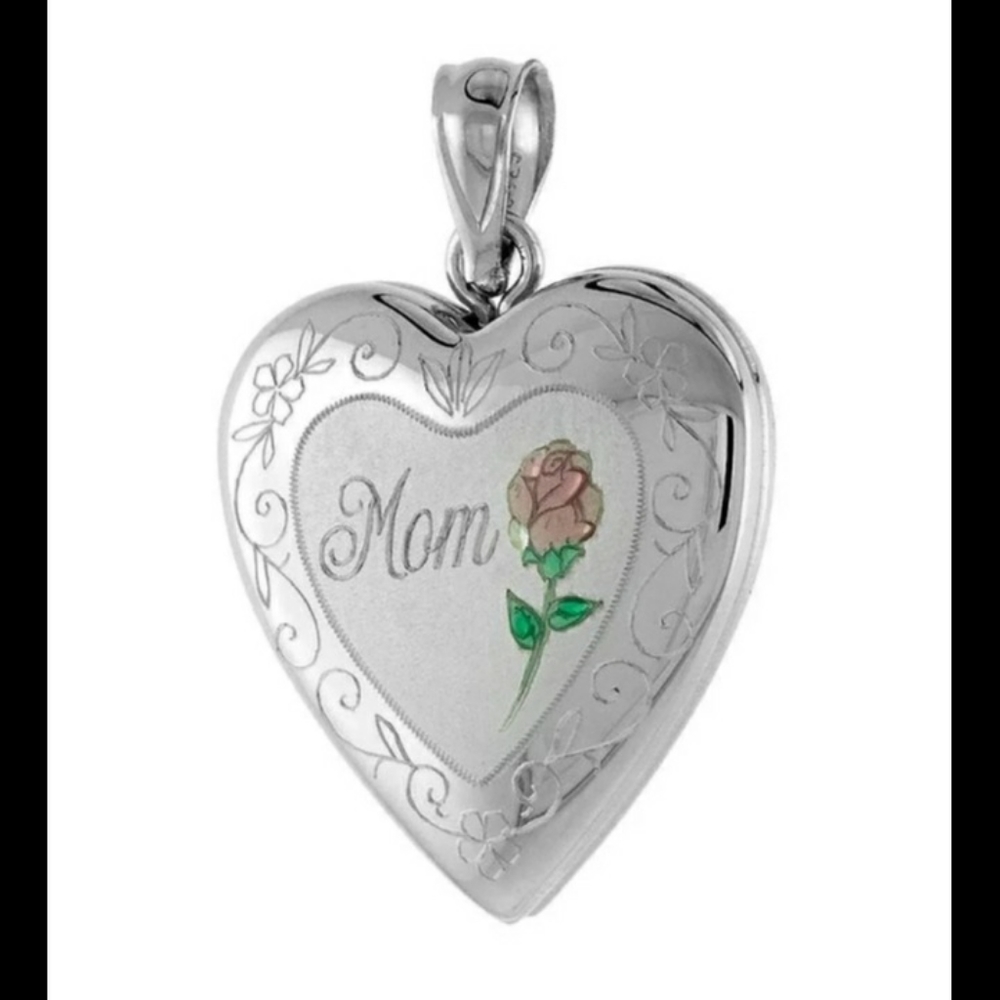 Sterling Silver Mom Locket